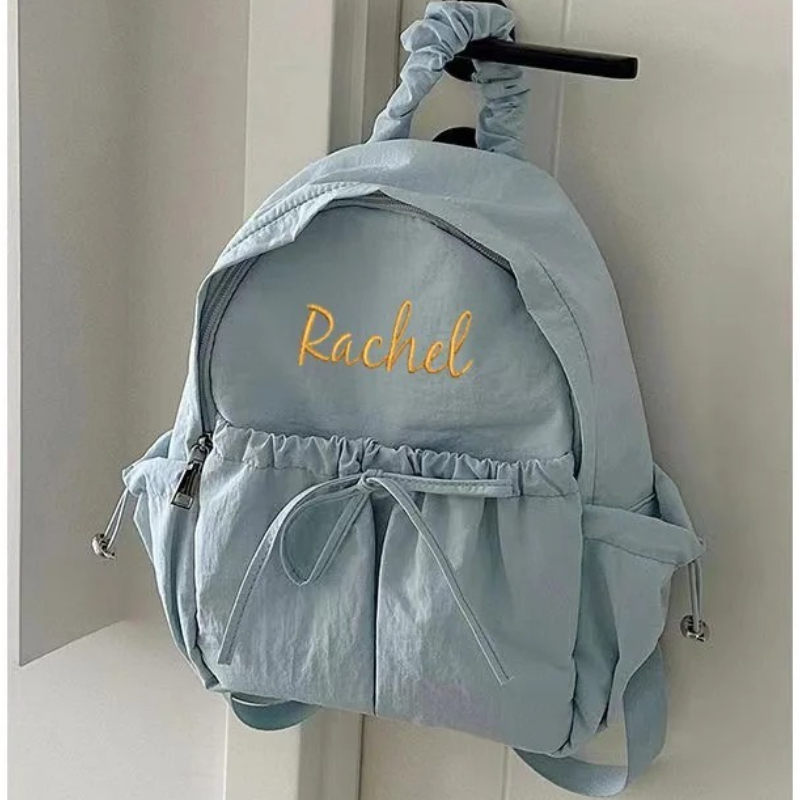 Embroidery Name Designs - 드로스트링 백팩 맞춤형 이름 다용도 리본