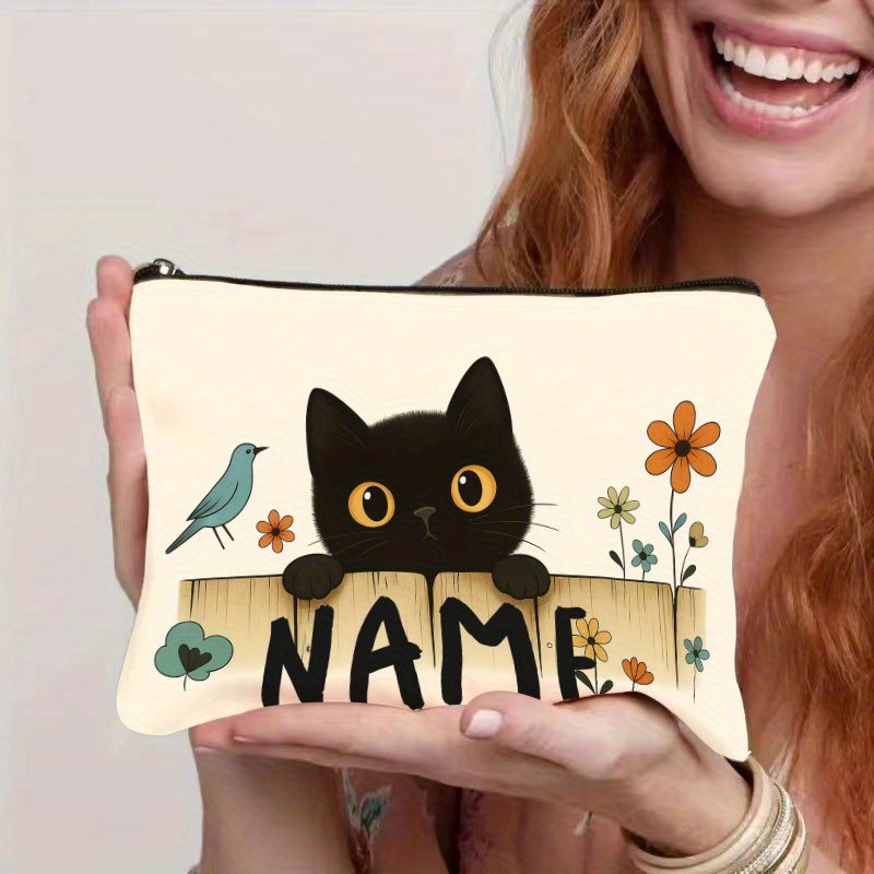Embroidery Name Designs - 이름/텍스트와 자수로 개인화된 화장품 가방 -