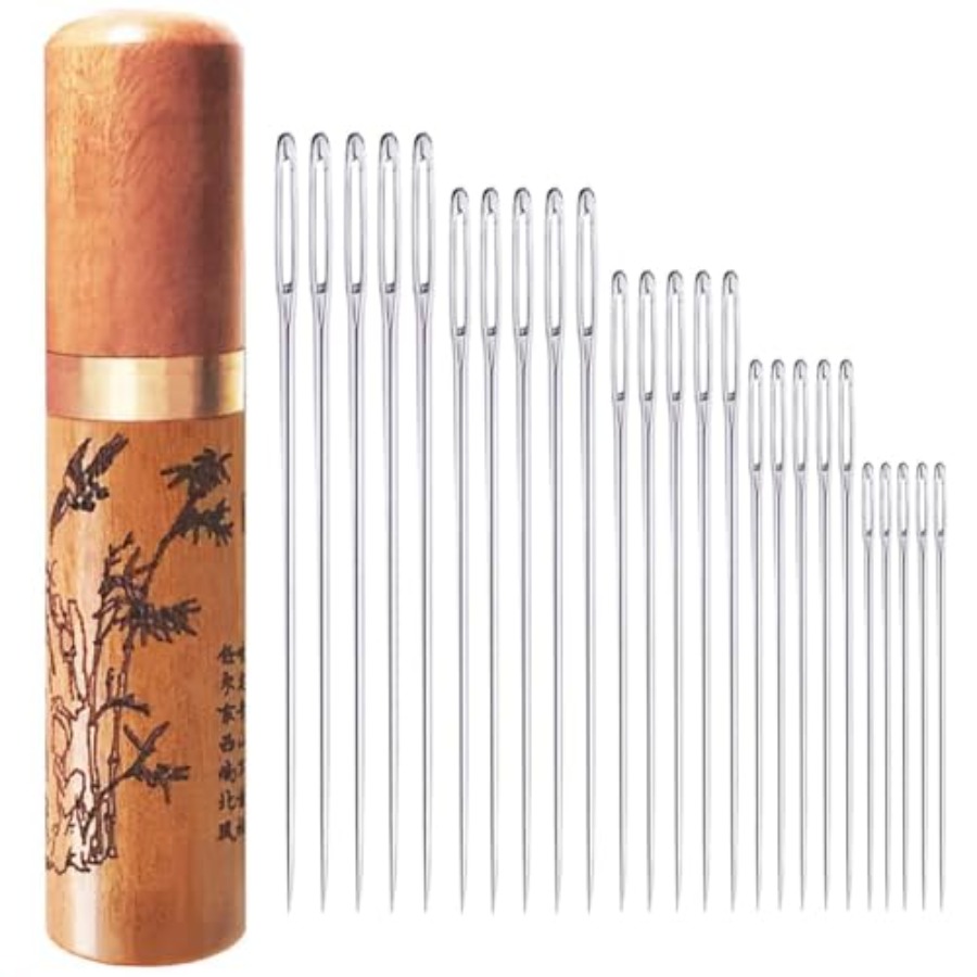 Embroidery Needle - 대형 눈금바늘, 자수 바늘, 스테인리스 스틸,