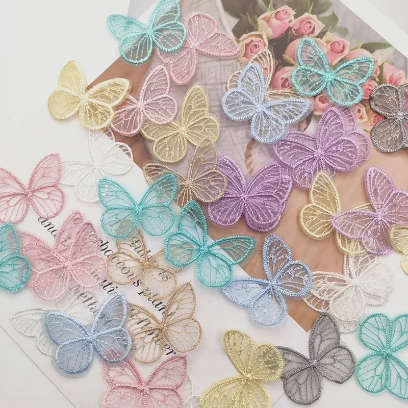 Embroidery Web - 20 개/몫 4.5*3.5cm 수 놓은 메쉬