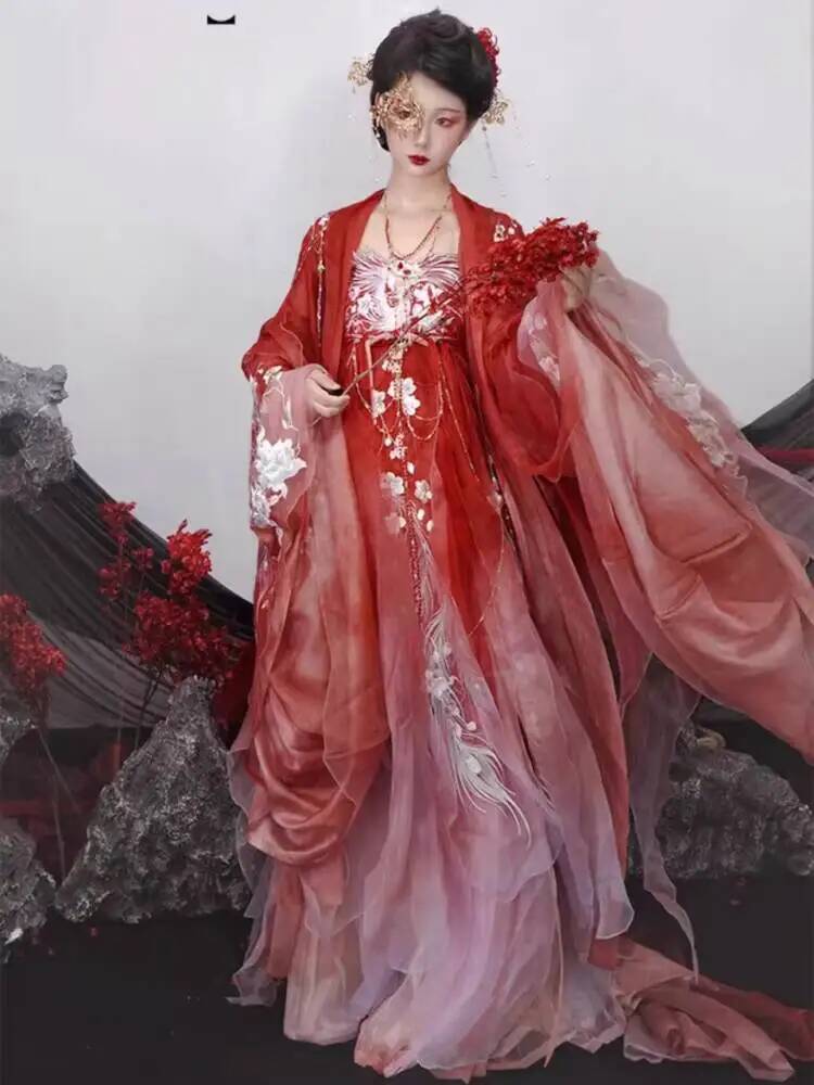 Embroidery Cotton - 한복을 입은 여성들, 화려한 자수가 들어간