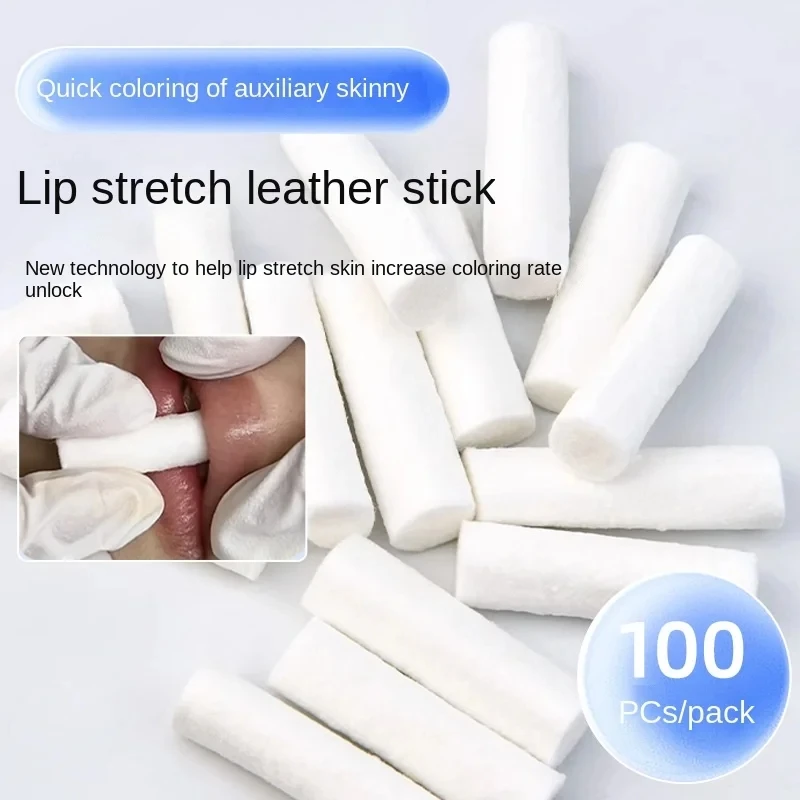 Embroidery Name - 100PCS 일회용 립 문신 피부 스트레칭