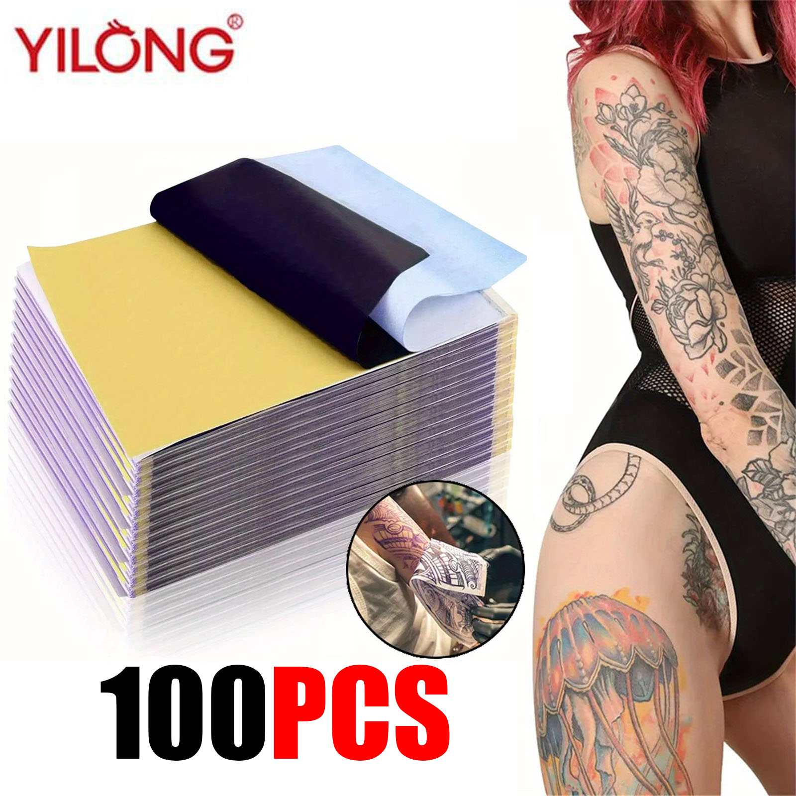 Transfer Paper Carbon - 100PCS 전문가용 타투 전사지 A4 타투