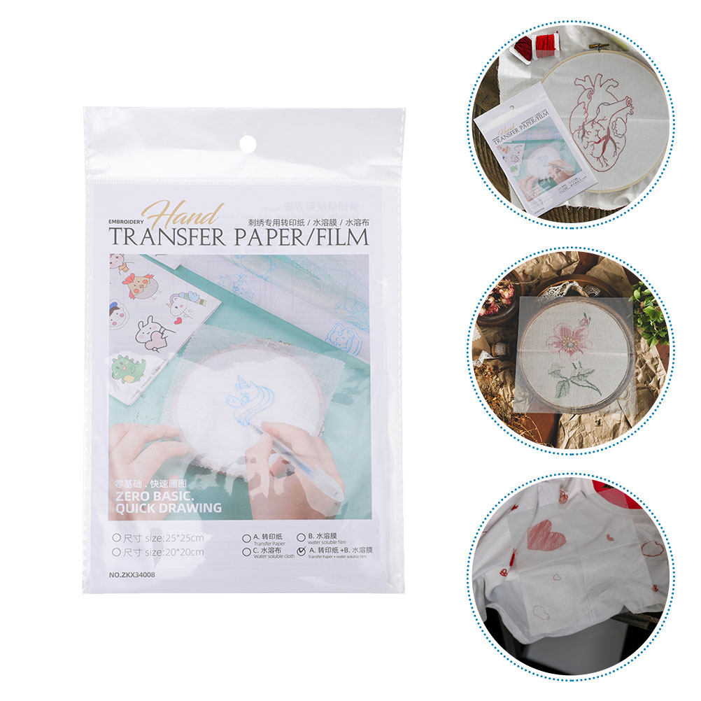 Embroidery Tshirt - 8Pcs DIY 자수 전사지 신발용 수용성