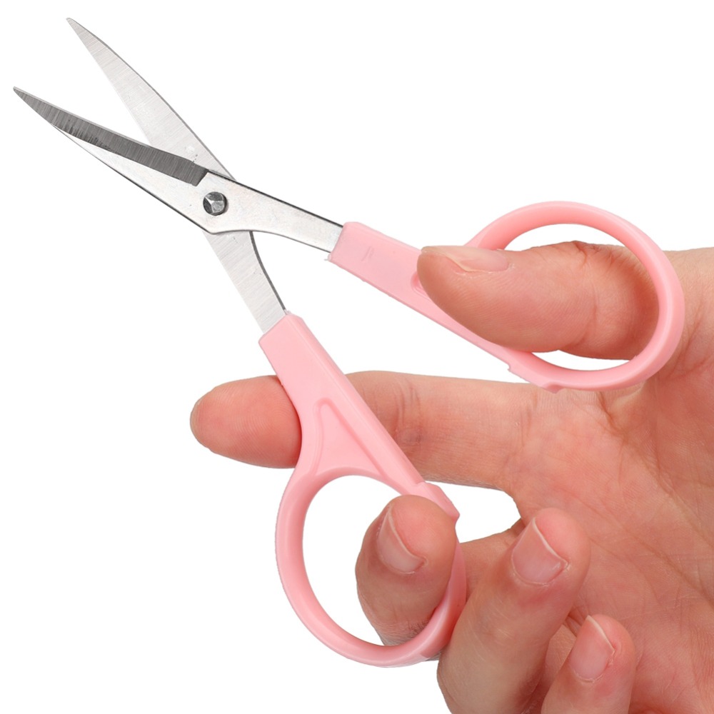 Embroidery Scissors Small - 3개입 고정밀 곡선 자수 가위 핑크