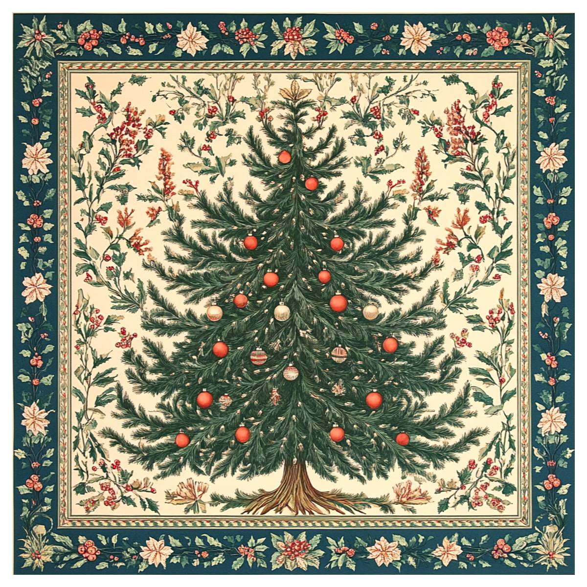 Embroidery Xmas - 크리스마스 트리 크로스 스티치 키트 diy