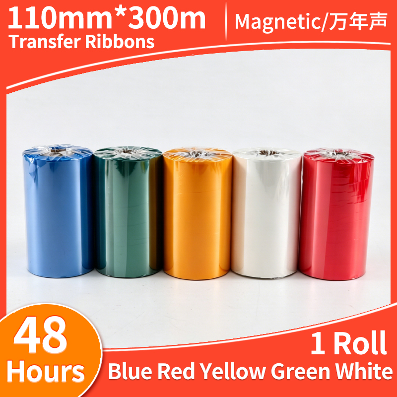 Transfer Paper Carbon - 왁스 기반 카본 리본 파란색 빨간색