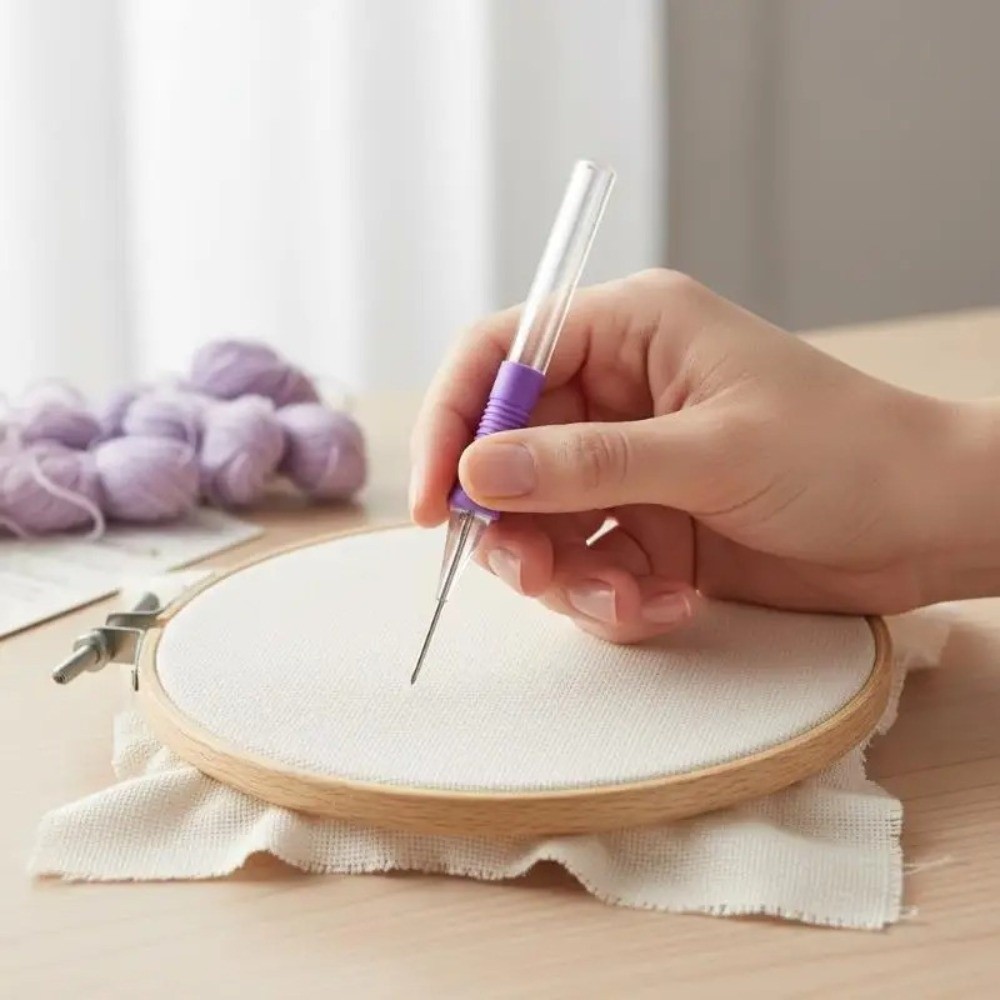 조절 가능한 자수 펀치 니들 키트, 크로스 스티치 도구 - Embroidery Needle 리뷰 및 가격