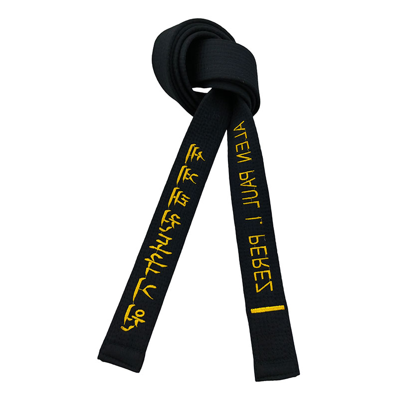 세계태권도 쿠키원 자수 골드 한국 블랙 강사 허리띠 폭 - Embroidery Name 리뷰 및 가격