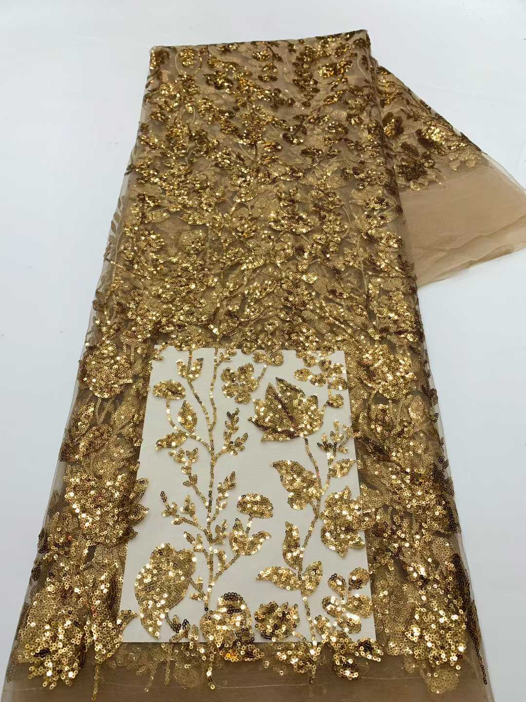 스팽글이 있는 아프리카 레이스 원단, 나이지리아 자수  - Embroidery Net Fabric 리뷰 및 가격