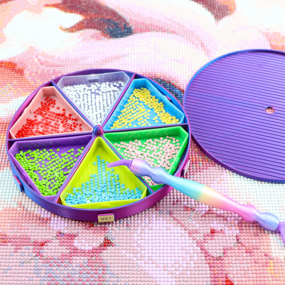 회전 비즈 트레이 정리함 다이아몬드 페인팅 트레이 라인 - Embroidery Uae 리뷰 및 가격