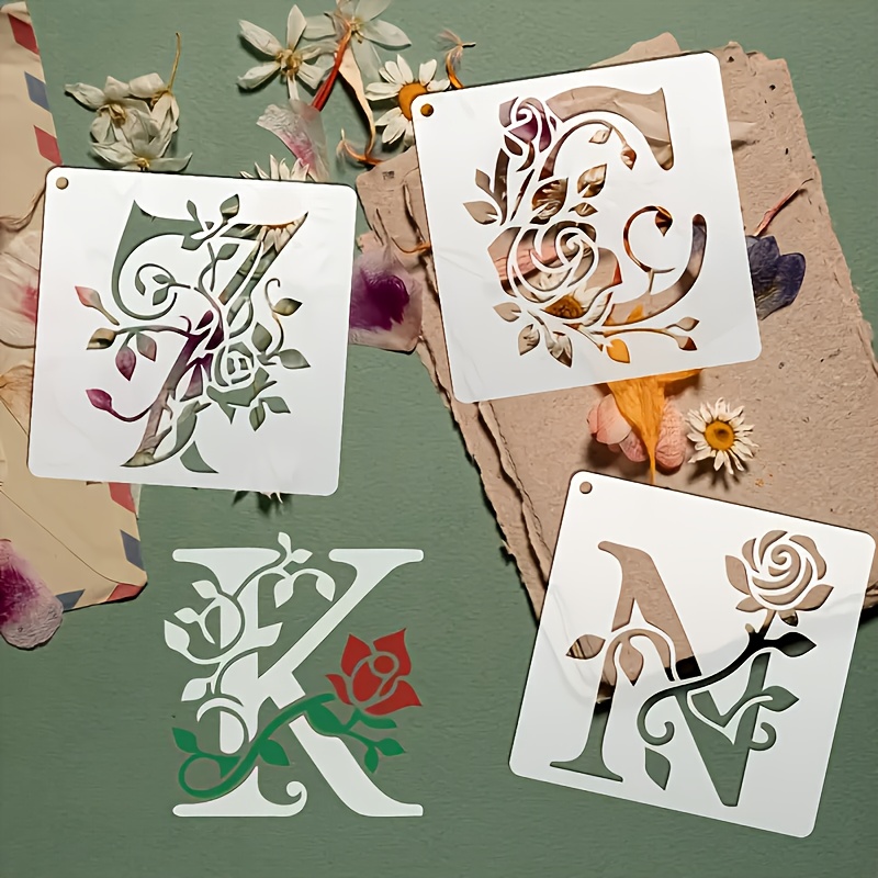 36개/세트 PET 플라스틱 알파벳 글자, 꽃무늬 레이 - Embroidery Alphabet Designs 리뷰 및 가격