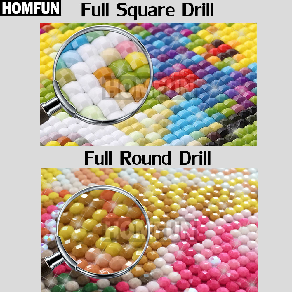 Homfun 이름 편지 사진 사용자 정의 5D 다이아몬 - Embroidery Name 리뷰 및 가격