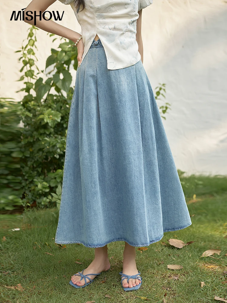 MISHOW 중국 자수 티셔츠 하이웨이스트 스커트, 반 - Embroidery Tshirt 리뷰 및 가격