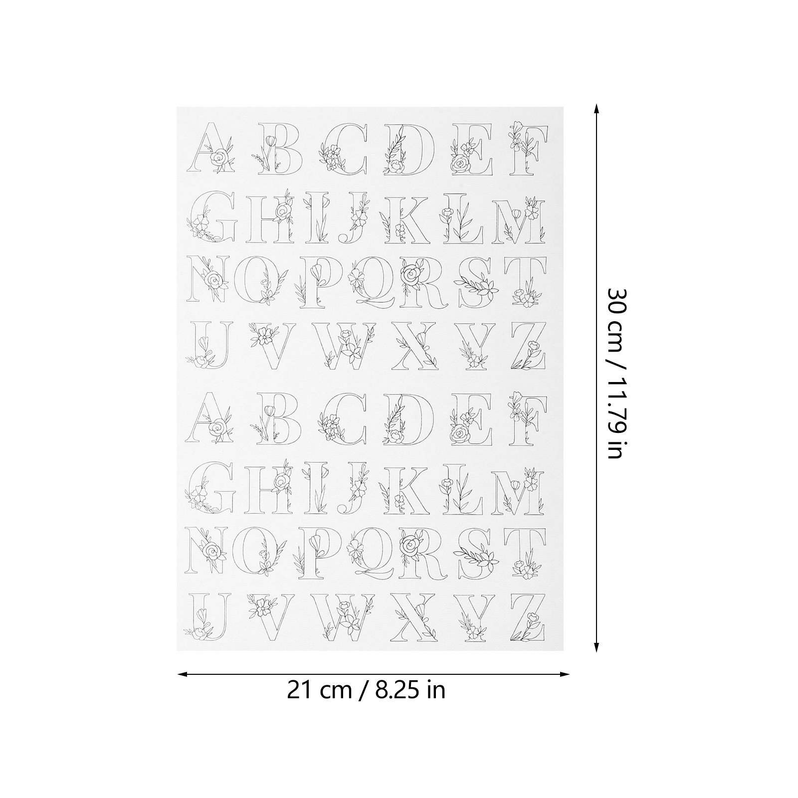 2개 알파벳 자수 스테인리스 스티커 풀 수 있는 패턴  - Embroidery Alphabet Designs 리뷰 및 가격