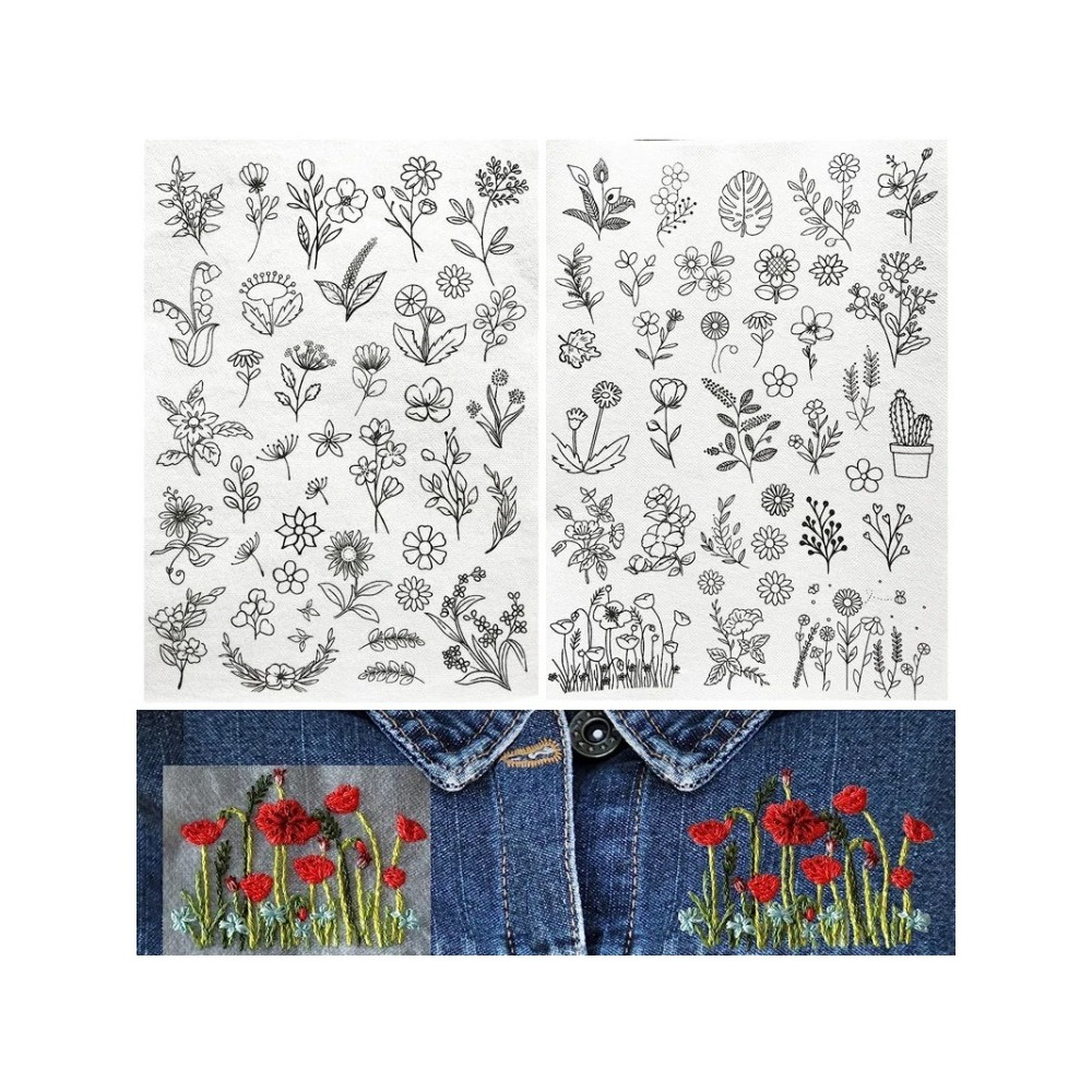 A4 사이즈 맞춤 인쇄 가능 수용성 접착 안정제 스티커 - Embroidery Web 리뷰 및 가격