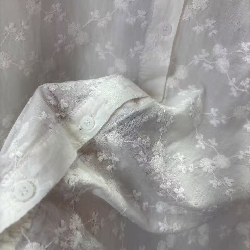 2026 여성용 레이스 자수 블라우스 보헤미안 긴팔 1 - Embroidery Eyelet 리뷰 및 가격