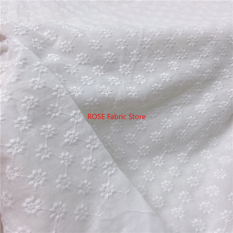 코튼 자수 구멍 패브릭 Sof 여성과 아동 의류를위한  - Embroidery Eyelet 리뷰 및 가격