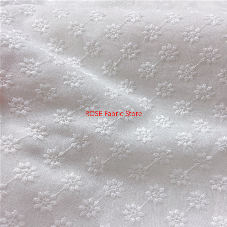 코튼 자수 구멍 패브릭 Sof 여성과 아동 의류를위한  - Embroidery Eyelet 리뷰 및 가격
