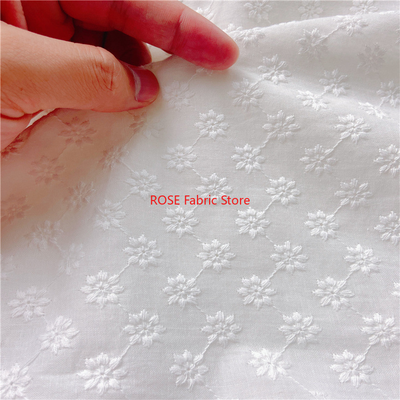 코튼 자수 구멍 패브릭 Sof 여성과 아동 의류를위한  - Embroidery Eyelet 리뷰 및 가격