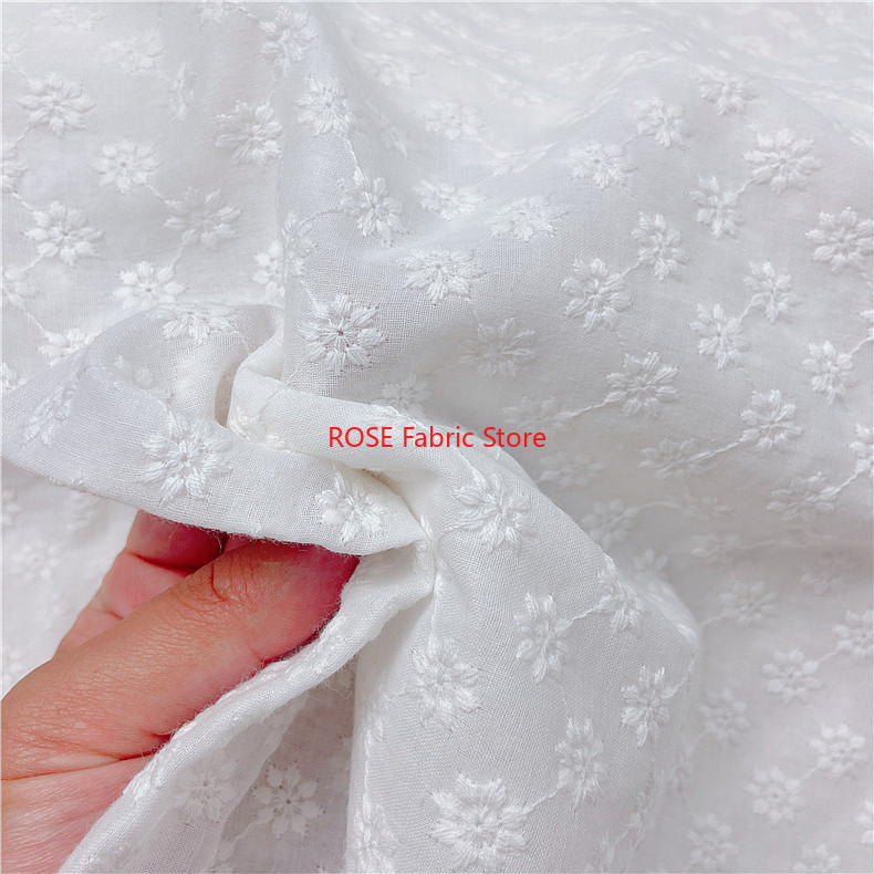 코튼 자수 구멍 패브릭 Sof 여성과 아동 의류를위한  - Embroidery Eyelet 리뷰 및 가격