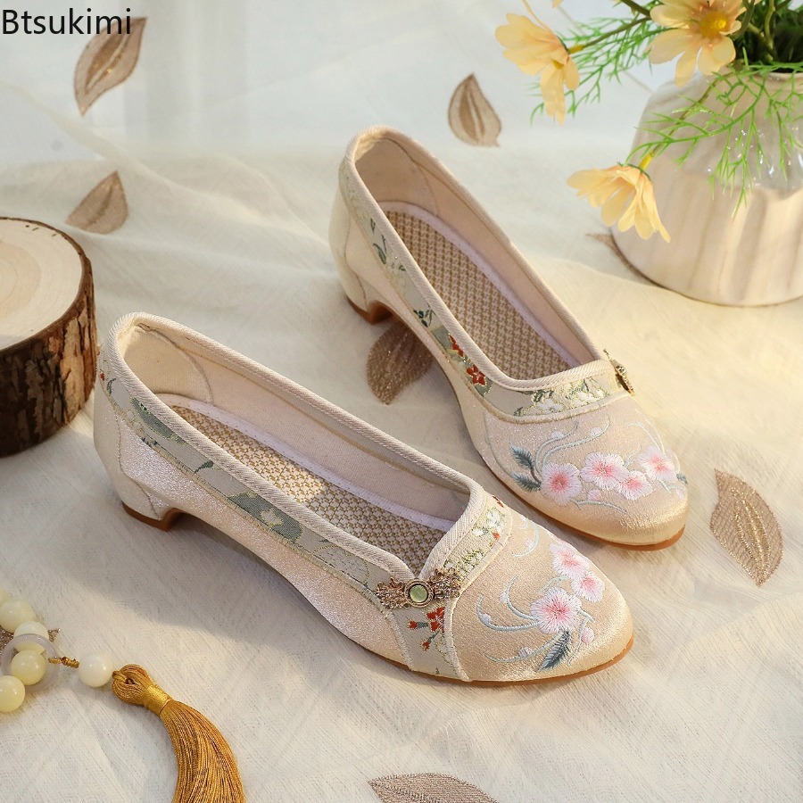 2026 새로운 여성 신발 민족 스타일 자수 올드 베이 - Embroidery Cotton 리뷰 및 가격