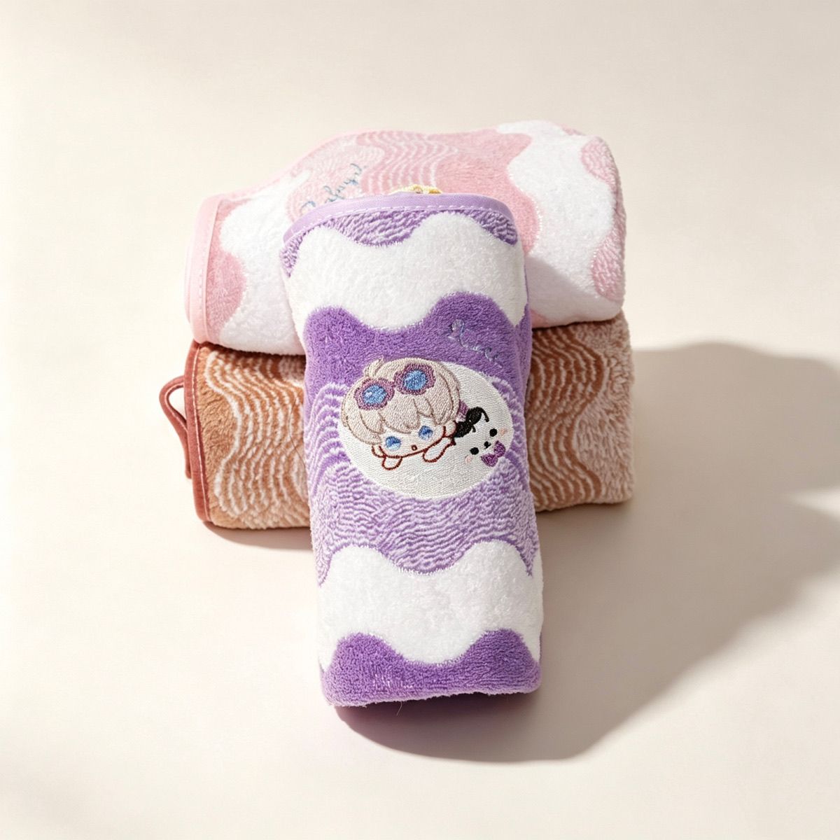 애니메이션 러브 앤 딥스페이스 코랄 플리스 핸드 타월  - Embroidery Cotton 리뷰 및 가격