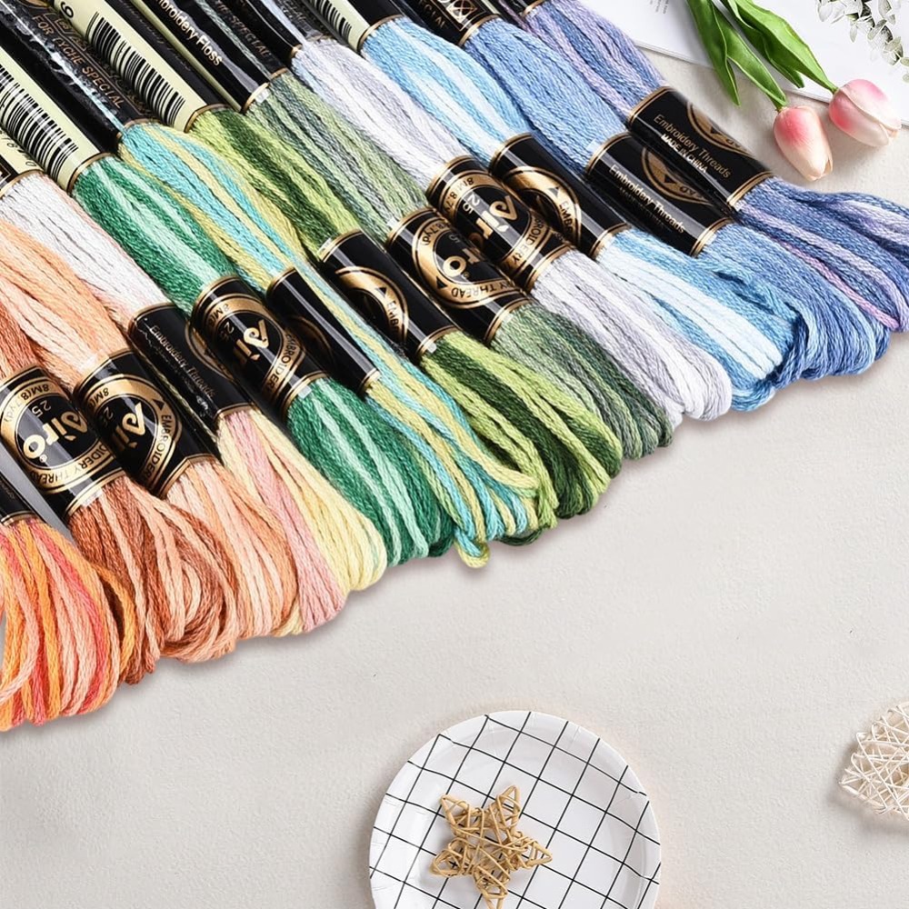 12개의 실뭉치, 105야드 크로스 스티치 자수실, 다 - Embroidery Bracelet 리뷰 및 가격
