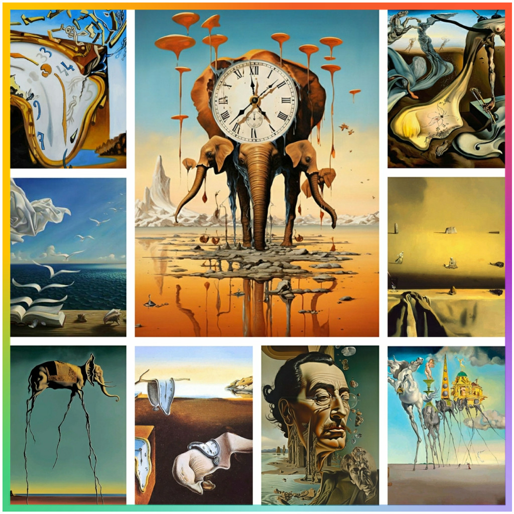 Surrealism Famous Artwork By S - Embroidery Roll Pattern 리뷰 및 가격
