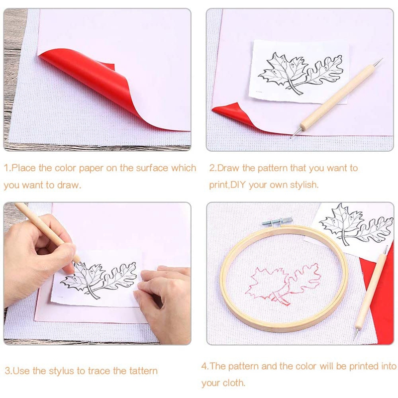 엠보싱 스타일러스 크로스 스티치 탄소 수용성 추적 종이 - Embroidery Web 리뷰 및 가격