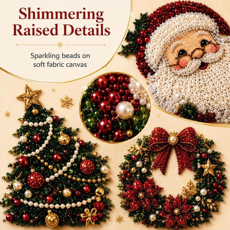 크리스마스 산타클로스 진주 아트 DIY 키트 액자형 비 - Embroidery Xmas 리뷰 및 가격