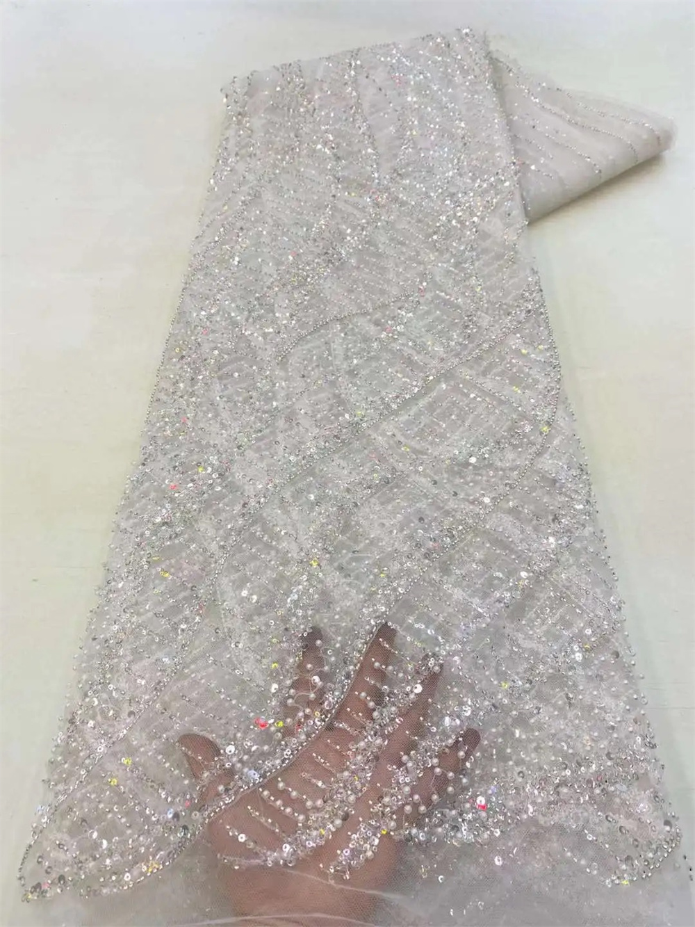 아프리카 스팽글 비즈 레이스 원단, 하이 퀄리티 프렌치 - Embroidery Net Fabric 리뷰 및 가격
