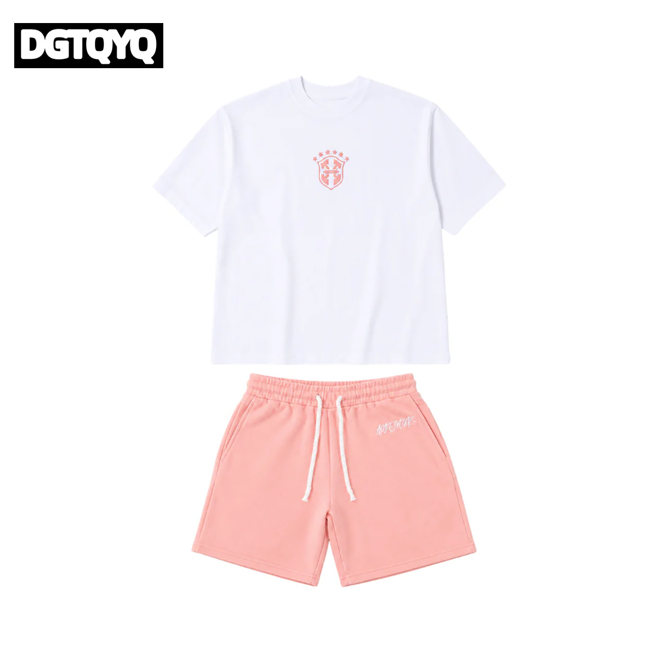 남성용 여름 신상 핑크 자수 캐주얼 반바지 스트레이트  - Embroidery Shirt 리뷰 및 가격