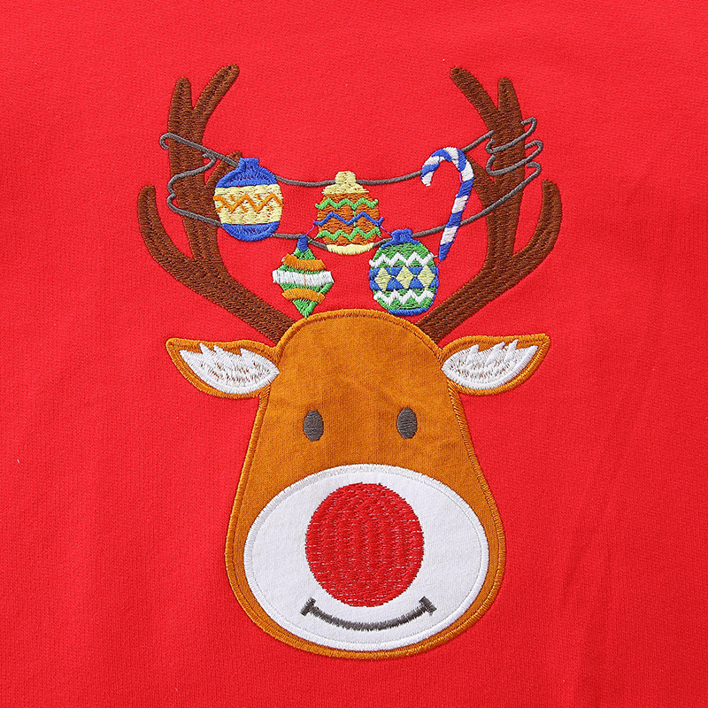 어린이를위한 크리스마스 스웨터 소년 소녀 100% 코튼 - Embroidery Xmas Designs 리뷰 및 가격