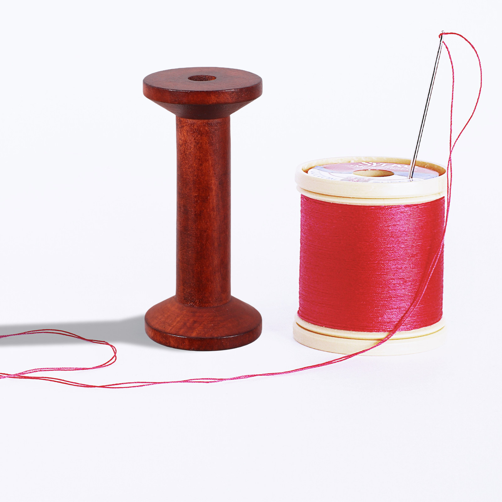 6개의 나무 재질 빈 스풀, 공예용 재봉실 랙, 빈티지 - Embroidery Yarn 리뷰 및 가격