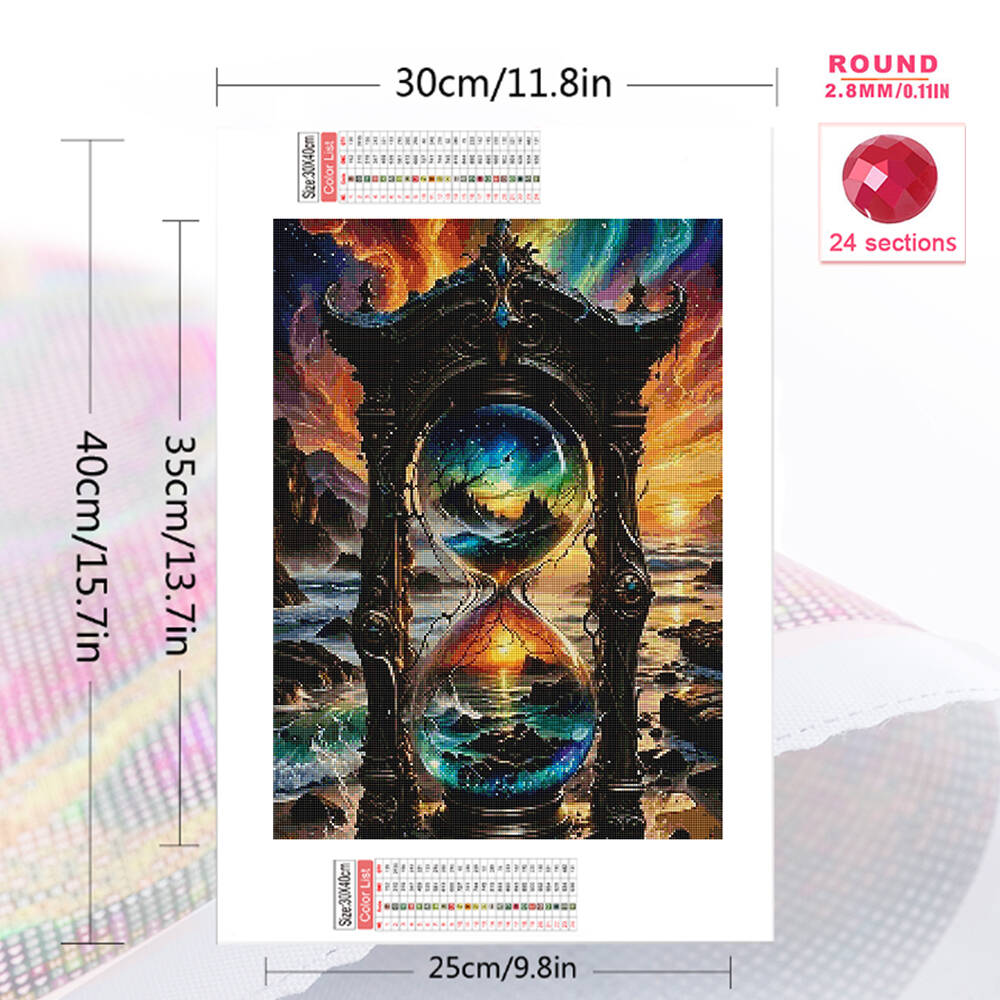 1PC 프레임리스 다이아몬드 페인팅 모래시계 풍경 모자 - Embroidery Uae 리뷰 및 가격