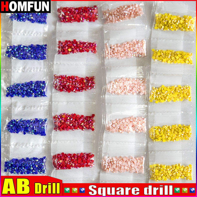 HOMFUN AB 스퀘어 드릴 DIY 다이아몬드 페인팅 - Embroidery Uae 리뷰 및 가격