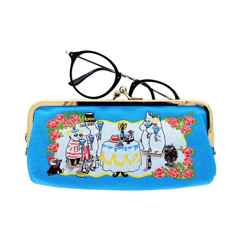 뜨거운 애니메이션 무민스 시리즈 캔버스 안경 가방 만화 - Embroidery Bag 리뷰 및 가격