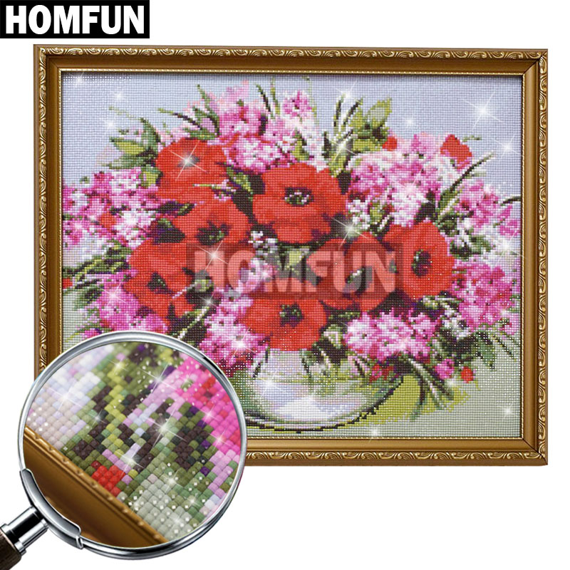 HOMFUN 전체 광장/라운드 드릴 5D DIY 다이아 - Embroidery Roll Pattern 리뷰 및 가격