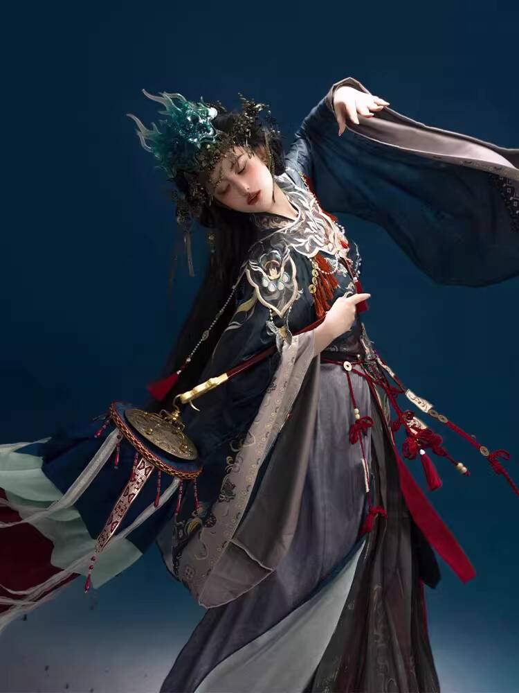 자수 무형문화재 한푸 무형문화유산 누오 오페라 요정 의 - Embroidery Cotton 리뷰 및 가격