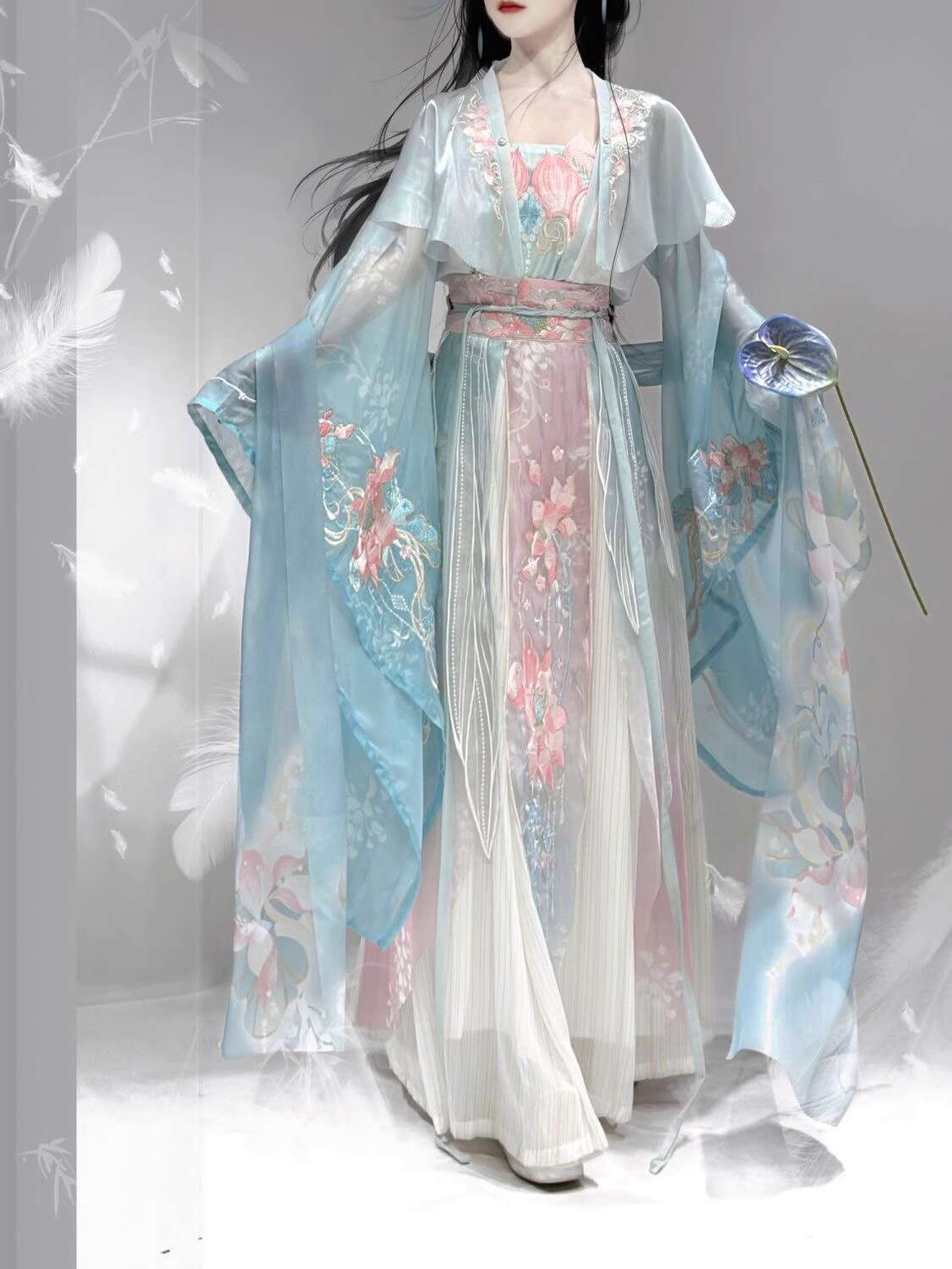 새로운 Hanfu Wei Jinfeng 중공업 자수 허 - Embroidery Cotton 리뷰 및 가격