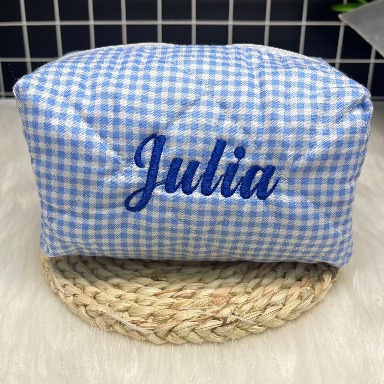 사용자 정의 로고 및 이름 자수가 있는 대용량 줄무늬  - Embroidery Name 리뷰 및 가격