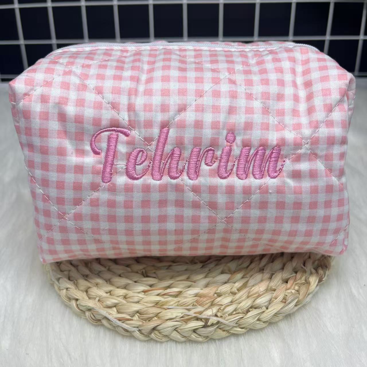 사용자 정의 로고 및 이름 자수가 있는 대용량 줄무늬  - Embroidery Name 리뷰 및 가격