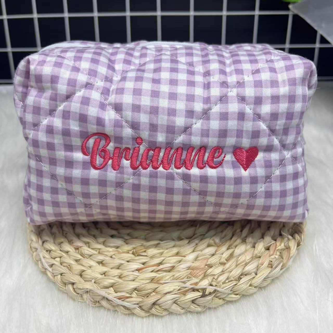 사용자 정의 로고 및 이름 자수가 있는 대용량 줄무늬  - Embroidery Name 리뷰 및 가격